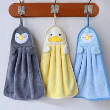 3PCS Small Cute Cartoon Microfiber Towel-Soft, Absorbent, Quick-Drying, Multifunctional, Easy To Hang-A Must In Modern Bathrooms, Kitchens, Living Rooms And Toilets
