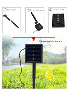 1pc 4/5/7M 20/30/50 LED Star String Lights, Outdoor Waterproof Garden Yard Decoration Pentagram Fairy Lights, Multi-Color Warm Light, Suitable For Garden, Balcony, Landscape Lighting, Fence, Stairs, Proposal, Birthday, Room Decor, Camping, Graduation - Color Light - View 8