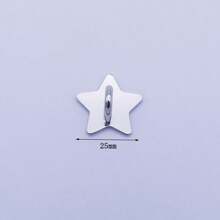 5 piezas Accesorios decorativos de metal DIY para funda de teléfono, base adhesiva con forma de estrella y luna, colgadores universales - Multicolor - Ver 8