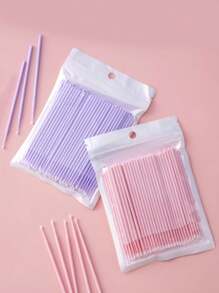 Thin Cleaning Swabs, Nano Cleaning Buds For Eye Makeup, Makeup Remover, Eyelash Extension Cleaning, Disposable Lip Brushes, And Makeup Brushes