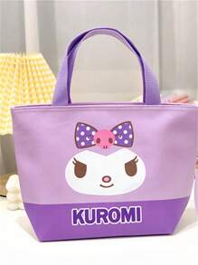 Sanrio 2 Peças Bolsas Cosméticas Cartoon Sanrio, Acompanhadas de Adesivos Sanrio, Capacidade Grande de 12,4"x 8,4", Múltiplas Cores e Estilos para Escolher, Pode Armazenar Cosméticos, Roupas, Alimentos, Ótimo para Viajar