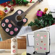 500 Piezas Pegatinas de Donuts Lindas Rollo Pegatinas Vinilo Estética para Scrapbooking, Diario, Parachoques, Monopatín, Botella de Agua, Dibujos Animados, Casco, Coche