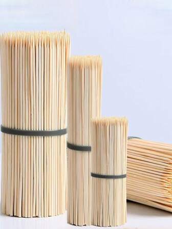 Brochettes en bambou jetables pour barbecue, petits encas, friture, yakisoba, pot-au-feu épicé, ustensiles de cuisine