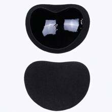 Chest Push Up Sticky Bra Thicker Sponge Sports Gym Bras Pads Breast Lift Up Enhancer Silicone Removeable Inserts Swimsuit Invisible Bra