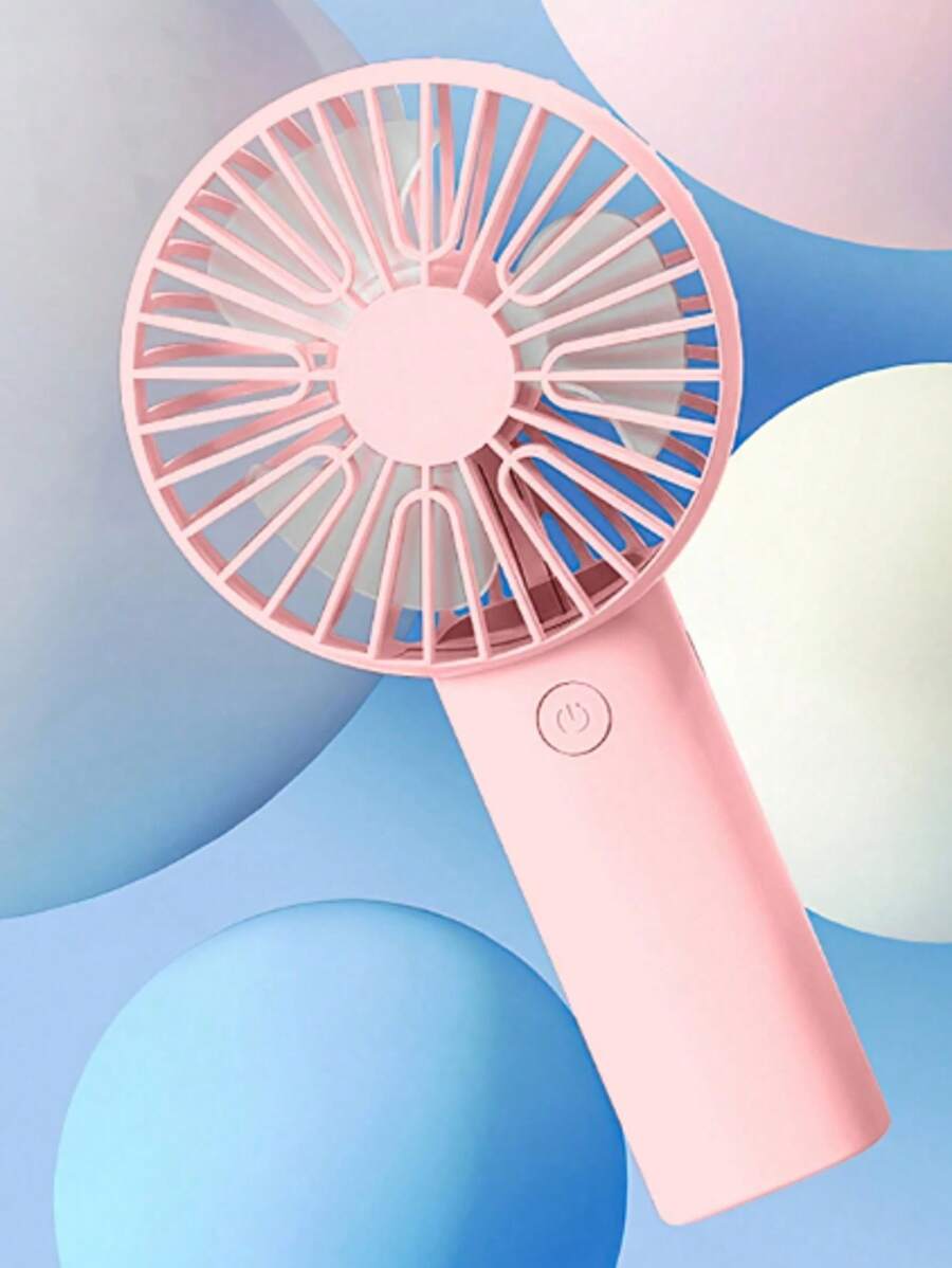 Mini High Power Silent Portable Pocket-Sized USB Rechargeable Hand-Held Fan - Multicolor - View 1