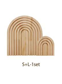 Wooden Rainbow Arch Decor Boho Home Decor Decorative Cutting Board Wood Serving Board Boho Arch Wood Board Charcuterie Boards For Kitchen Shelf Decor(Wood) Tray Plates Plate Kitchen Decor Trays Fruit Tray Tray Decor Gifts Birthday Graduation