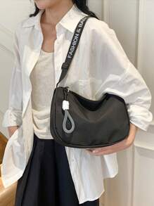 Grand sac à bandoulière, sac bandoulière diagonal, sac sportif polyvalent et décontracté de style ravioli