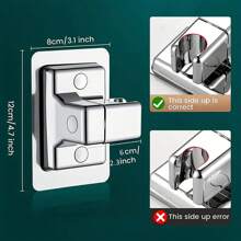 1pc No-Drill Bathroom Handheld Shower Stand ABS Adjustable No Drilling Wall Mount Bracket Home Bathroom Decor