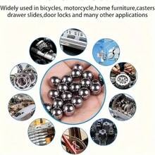 Easytoday 500pcs 6/7/8mm Slingshot Hunting Archery Ball High Carbon Steel Ball Precision Polished Quenched
