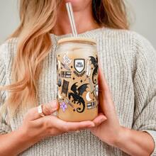 Sip Sip Hooray Sip Sip Hooray War College Cup With Lid And Straw, Fantasy Book Cup, Gift For Book Lover, Bookish Cup,