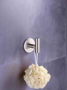 1pc Bathroom Adhesive Hook, Multi-Function Storage Hook For Door, Without Drilling