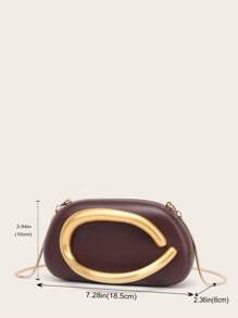 Evening Bag Clutch Purses For Women Ladies Party Bag Exquisite Hardware Handle Buckle PU Bag Bag Bridal Wedding Purse For Ladies Bag Metal Chain Bag Versatile Handheld Bag Cocktail Party Wedding New Wallet Banquet Bag