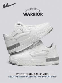 WARRIOR Warrior Men's Skateboarding Shoes Spring And SummerLightweight Comfortable Breathable Modest Style Casual Yet Sleek Sneakers Applicable Throughout The Year Wear-Resisting All-Day Wear Training Sneakers Running Shoes Little White Shoes