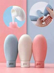 11pcs Travel Plastic Bottle Set, Assorted Size Portable Toiletry Container Kit, Random