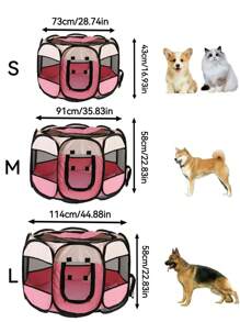 Portable Foldable Pet Tent For Cat Fence,Dog Fence Rabbit Fence,Easy To Use Outlook - Blue - View 8