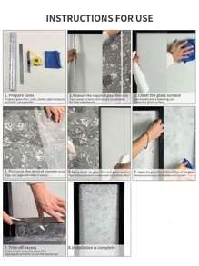 1 Roll Of Retro Frosted Thickened (Thickness/0.24mm) Romantic And Gorgeous Flower Symmetrical Brilliant Color Interweaving Colorful Mysterious DIY Home Decoration, No Glue Static Adsorption, Semi Transparent Insulation, Light Shielding, Sun Protection Suitable For Window Stickers On Home Bathroom Doors, 3D Colored Glass Film, Glass Stickers Room Decor Wall Decor Personalized Wall Stickers