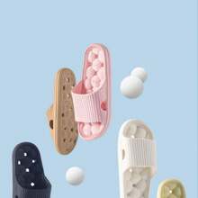 Ciabatte da bagno interne in EVA - Perforate, antiscivolo, resistenti agli odori, morbide, confortevoli, minimaliste, di colore unito, leggere, unisex