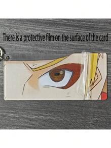 1pc Creative Glow-In-The-Dark Eye Shaped Pendant Charm, Anime Acrylic Luminous Eye Keychain