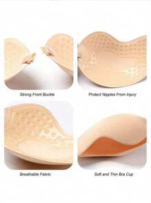 Mango-Shaped Strapless Adhesive Push-Up Bra, Invisible Bras And Bra Accessories For Women