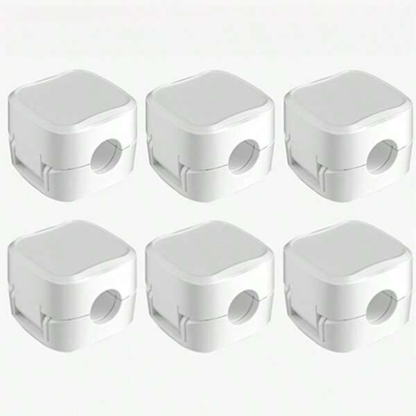 6pcs Magnetic Cable Organizer: Ideal For Mouse Wires, Electrical Cords & PC Peripherals