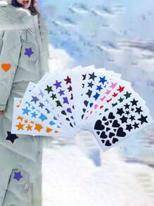 128pcs/8pcs Down Jacket Repair Patches, Self-Adhesive Nylon Repair Tape In Multiple Sizes & Shapes, Waterproof And Washable Fabric Repair Tapes, Suitable For Coats, Clothing, Bags, Backpacks