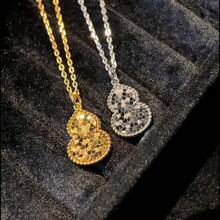 Niche Design, Exclusive Shine Each Dragon Scale Is Polished Carefully, And The Bursting Light Is Heart-Wrenching. Wear It And Become A Unique Focus In The Crowd. - Ice Ice Dragon Scale Gourd Necklace - View 2