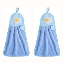 3PCS Small Cute Cartoon Microfiber Towel-Soft, Absorbent, Quick-Drying, Multifunctional, Easy To Hang-A Must In Modern Bathrooms, Kitchens, Living Rooms And Toilets