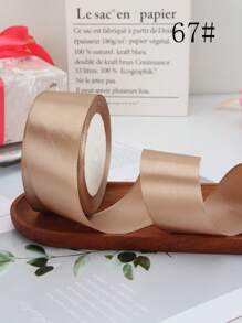 1 Roll 4cm X 25 Yards Colorful Floral Gift Wrapping Ribbon, For Handmade Rose Decoration, Gift Box Packaging Bow, Wedding Decor - Width About 4cm - View 7