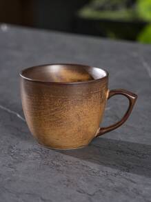 1pc Retro Coffee Cup, Ceramic Kiln Color Changing Mug, Personalized Cup, Latte Mug, Office Water Cup, Couples Cup, Afternoon Tea Cup, Herbal Tea Cup