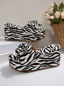 Plus Size Women's Platform Wedge Heel Sandals, Waterproof Thick Sole Sandals, Summer Shoes - Multicolor - View 7