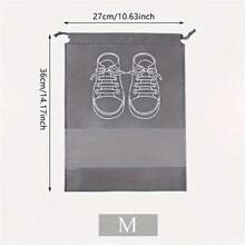 Bolsas a prueba de polvo para zapatos con cierre de cordón, adecuadas para el pasillo, dormitorio, dormitorio, bolsas de almacenamiento unisex para niños y adultos, perfectas para el regreso a la escuela