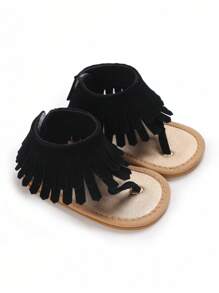 Summer Tassel Simple Breathable Non-Slip Sandals For Infant Boy And Girl, Infant Newborn Shoes
