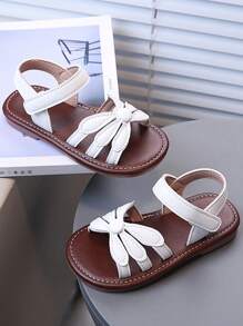 Meisjes Stijlvolle Sandalen, Casual Bloemen Strand Sandalen Met Zachte Bodem, Comfortabel