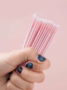 Thin Cleaning Swabs, Nano Cleaning Buds For Eye Makeup, Makeup Remover, Eyelash Extension Cleaning, Disposable Lip Brushes, And Makeup Brushes