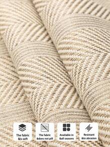 1pc All-Season Linen-Like Sofa Cushion Cover, Style Pet-Friendly Anti-Dirty Anti-Slip Sofa Slipcover, Scratch Resistant For L-Shaped Combo Sofa And 1/2/3/4 Seat Sofa (Sold Individually), Spring/Autumn