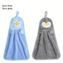 3PCS Small Cute Cartoon Microfiber Towel-Soft, Absorbent, Quick-Drying, Multifunctional, Easy To Hang-A Must In Modern Bathrooms, Kitchens, Living Rooms And Toilets