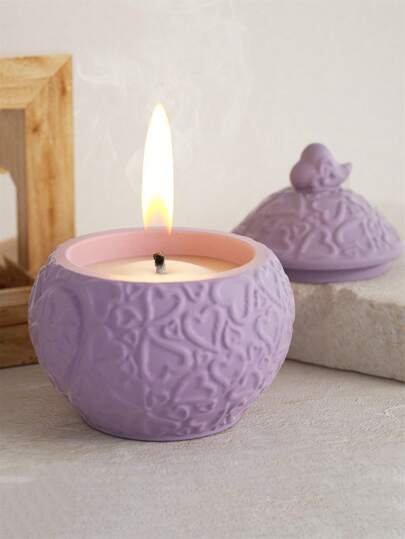 DIY Heart Shaped Storage Box, Aroma Stone, Candle Cup, Storage Jar With Lid, Silicone Resin Mold