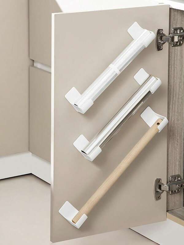 2pcs Storage Rack Holders, Refrigerator Side Organizer For Cling Film, Garbage Bags, Cabinet Storage