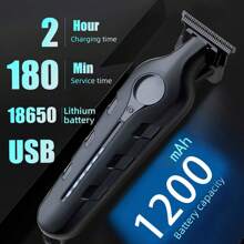 A3 Professional Hair Clipper, Electric Cordless Hairdresser, Razor, Long-Life High-Speed Motor Power, USB Data Line Straight, Plus Three Limit Combs And Cleaning Brushes, Home Haircuts, Small And Portable, Holiday Gifts, Applicable To Travel