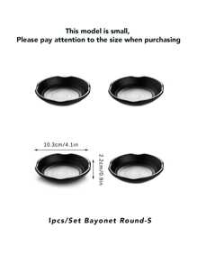 1pc/4pcs Seasoning Dip Bowl, Sturdy And Shatterproof, For Dips And Condiments, Sauce Tray, Snacks, Side Dishes, Cheese And Ketchup, Ideal Kitchen And Restaurant Match, Christmas Gift,School Supplies