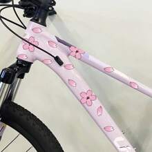 20pcs/Set Japanese Cherry Blossom Stickers, Suitable For Covering Scratches On Vehicle Body, Bicycle/Motorcycle Helmet, Waterproof And Sunproof Decorative Decals For DIY - one-size - View 6