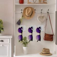 Wall Hanging Eyewears Organizers Elegant Sunglass Display Stand Sturdy Wall Holder For Multiple Glasses Accessory