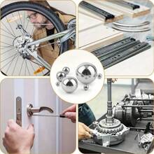 Easytoday 500pcs 6/7/8mm Slingshot Hunting Archery Ball High Carbon Steel Ball Precision Polished Quenched