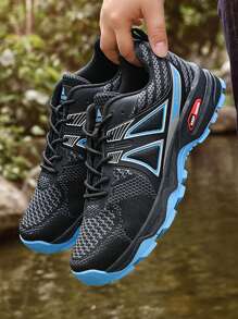 Men's Outdoor Sport Shoes Hiking Anti-Slip Casual Lightweight Trekking Walking Travel Sneakers, Low-Cut