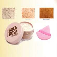Pink Mouth Face Powder KIT + 1 PC Makeup Sponges For Application(Random COLOR) - MARMORE 01+1 MÁY TÍNH ESPONJA - Xem 1