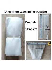 100 Seed Seedling Bags, Non-Woven Plant Growth Bags, Fabric Seedling Pot Plant Bags, Household Garden Supplies