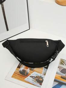 Versatile Fashion Casual Waist Bag For Women, With Earphone Hole, Outdoor Sports/Travel Phone Pouch, Crossbody/Shoulder/Chest Bag