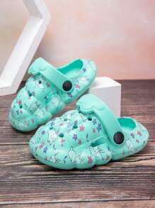 Unisex Kids Casual Cute Cartoon Summer Outdoor Breathable Sandals - Green - View 1