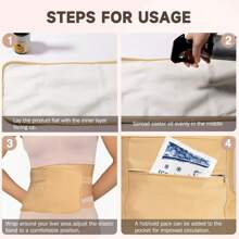 Castor Oil Pack, Leak Proof And Reusable, Helps Relieve And Support Detoxification