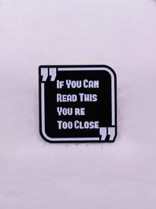 1 szt. Broszka ze stopu cynku z napisem Casual Letter, prezent na akcesoria modowe na cały sezon, spersonalizowana, wysokiej jakości emaliowana igła metalowa w stylu anime